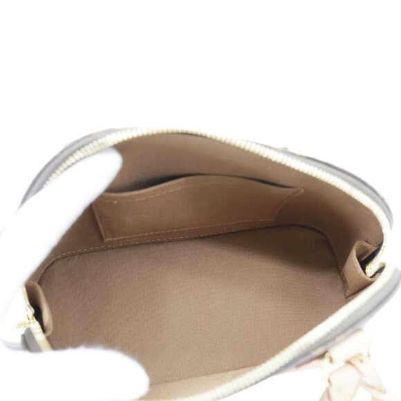 Louis Vuitton Alma BB Monogram Canvas Satchel Bag Brown - Picture 11 of 12